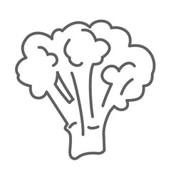 broccoli flat vector icon