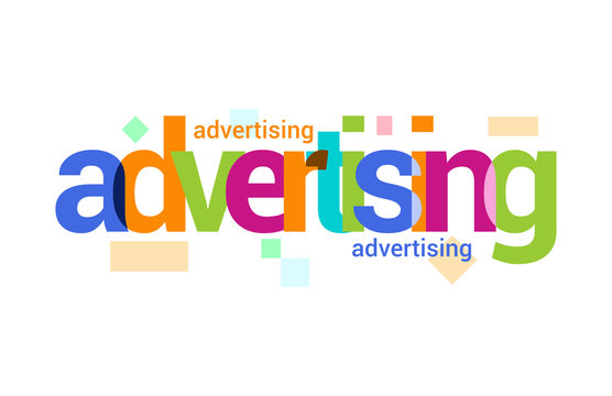 Advertising  Overlapping vector Letter Design