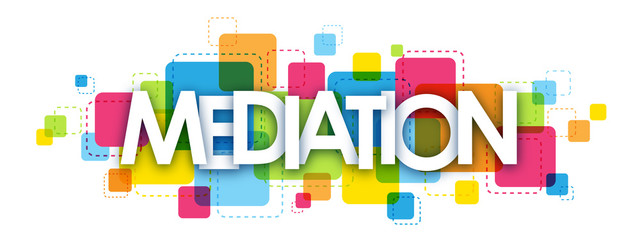 MEDIATION colourful letters icon