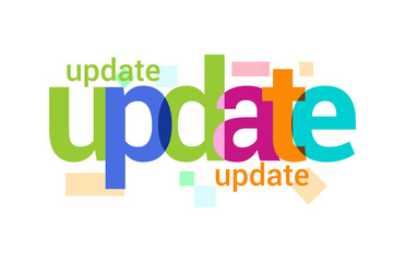 Update Overlapping vector Letter Design