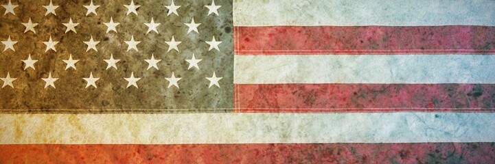 American national flag with stars and stripes