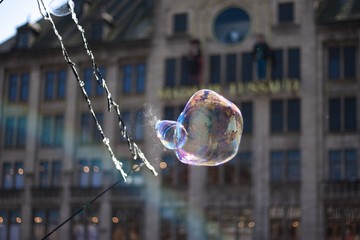 Large soap bubble