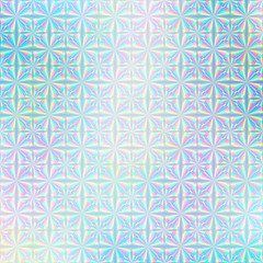 Holographic paper. Hologram sticker texture. Multicolor background. Geometric texture. Trendy backdrop. 80s. 90s. Certificate label. Quality emblem background.