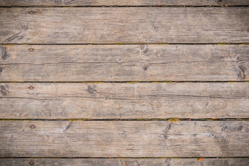 Old brown wooden floor or table of shabby boards with rough texture - retro background