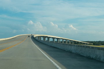 Fototapeta premium Bridge through swamps