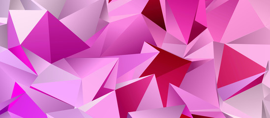 Abstract Low-Poly triangular modern background