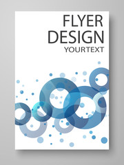 Brochure design. Flyer Design for business, education, presentation, website, magazine cover. Vector illustration eps10. Poster template.