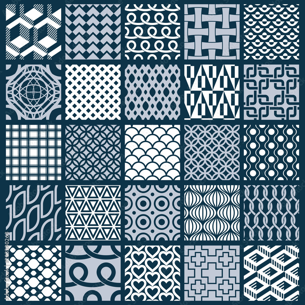 Poster vector graphic vintage textures created with squares, rhombuses and other geometric shapes. monochro