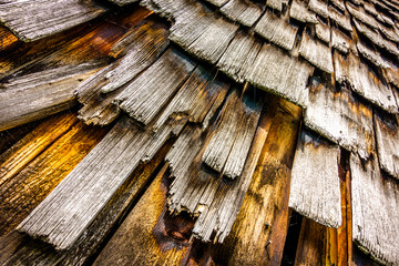 old wooden shingles