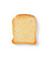 sliced bread isolated on white