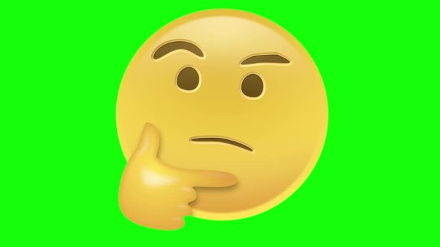 Thinking Emoji. This animated Emoji is part of a collection, check out my page for more! For best results use: (Pr) Ultra key &ndash; standard settings (Ae) Keylight &ndash; Gain-100 Balance-0