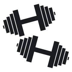 Vector illustration dumbbells icon