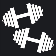 Vector illustration dumbbells icon