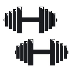 Vector illustration dumbbells icon