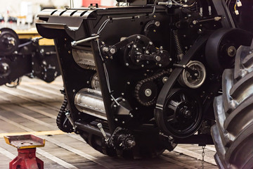 Assembly workshop at big industrial plant