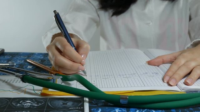 woman doctor at work in hospital