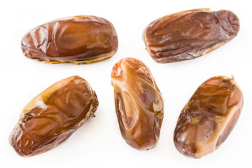 Dates isolated on white background

