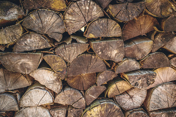 Firewood texture background
