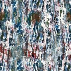 Seamless grunge texture with blue and white painted surface with fresh imprints.