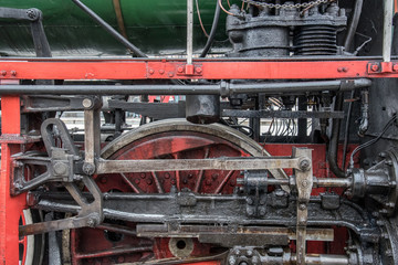 Part of steam locomotive