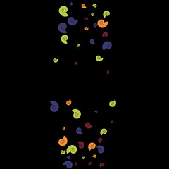 Festive Background with Colorful spirals. Trendy Pattern for Postcard, Print, Banner or Poster. Pretty spirals For Party Decoration, Wedding, Birthday or Anniversary Invitation. Vector