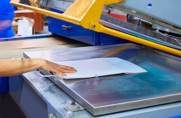 Serigraphy print bags machine printing factory