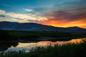 Obraz premium Beautiful sunset