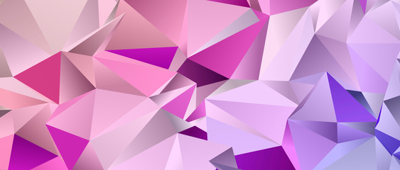 Abstract Low-Poly triangular modern background