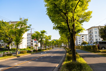 Takesato Complex apartment in Kasukabe City, Saitama Prefecture, Japan