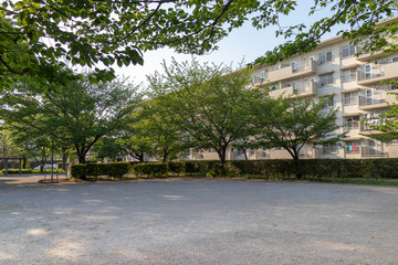 Takesato Complex apartment in Kasukabe City, Saitama Prefecture, Japan