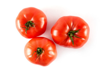 Ripe fresh tomato isolated