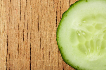 Ripe fresh cucumber isolated