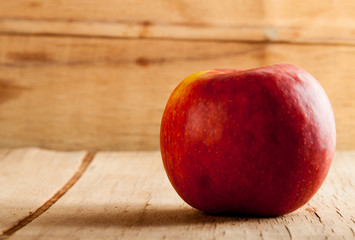 Ripe fresh apple close up