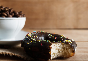 glazed donuts isolated on white background