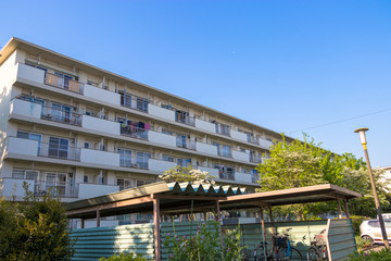 Takesato Complex apartment in Kasukabe City, Saitama Prefecture, Japan