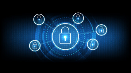 vector abstract background technology illustration communication data security