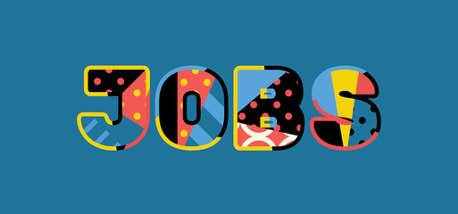 Jobs Concept Word Art Illustration