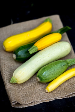 Freshly Cut Yellow Squash