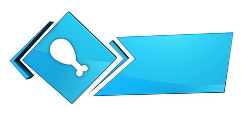 Niebieski baner 3D © vempireart