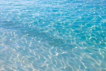 Fototapeta na wymiar Blue water surface maldives