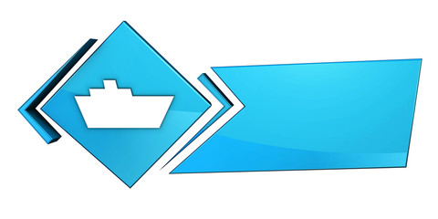 Niebieski baner 3D © vempireart