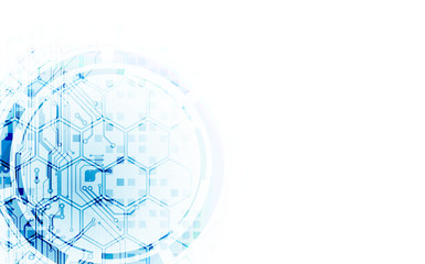 Bright technological background. A creative idea for your business concept.
