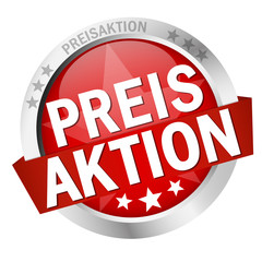 Button with banner Preisaktion