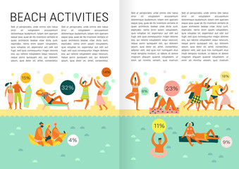 Flat Vacation Infographics 