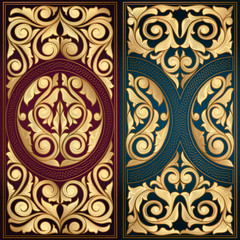 Golden ornate decorative design