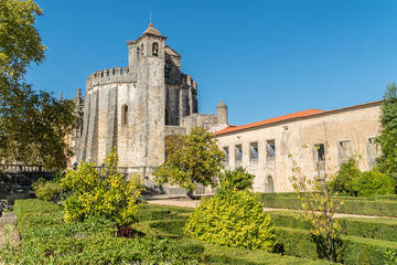 Fototapeta na wymiar Entrance in the Convent of Christ (Convento de Cristo). Tomar, Portugal