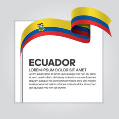 Ecuador flag background