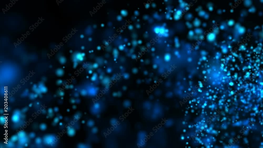 Poster 4k abstract background particle flow with grainst processed
