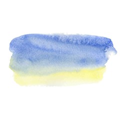 Abstract watercolor brush strokes painted background.