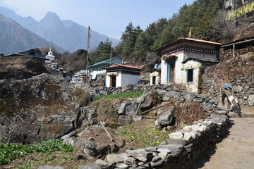 Fototapeta na wymiar Nachipang village in Nepal